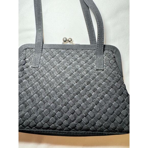 Liz Claiborne Classical Formal Evening Dinner Purse Black Pre Owned - Picture 3 of 7